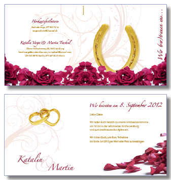 Einladungskarte Hochzeit